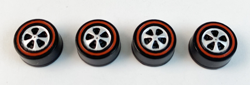 4 US Bearing Style Wheels - Original Dull Chrome Finish, All Medium Size